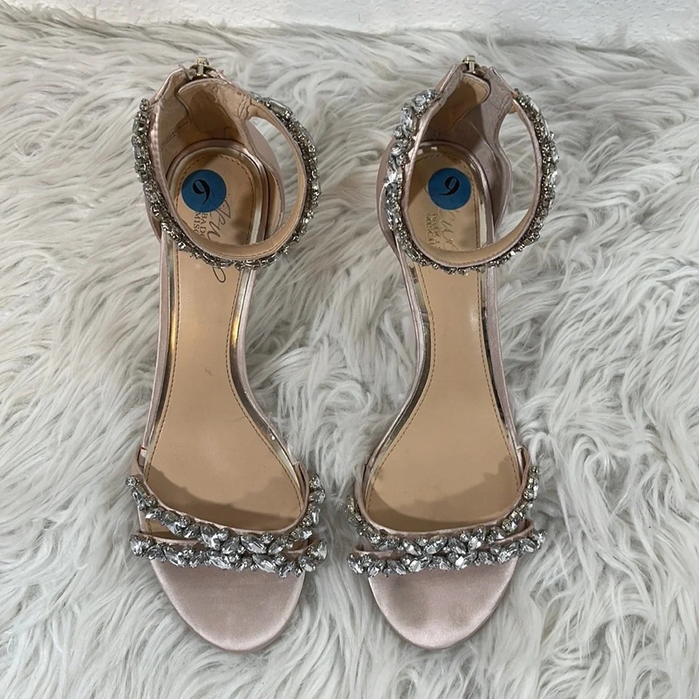 JEWEL BADGLEY MISCHKA Ankle Strap Evening Heel Shoe Size 9 - Picture 5 of 16